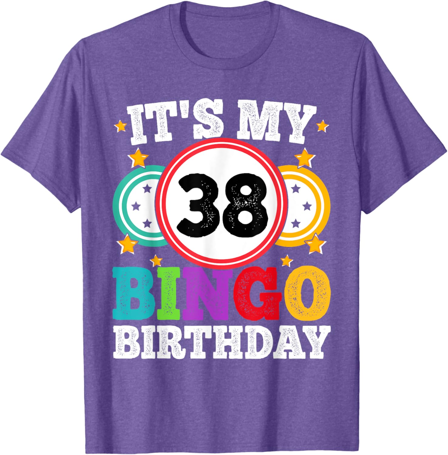 Funny Bingo 38th Birthday T-Shirt for Men and Women - Celebrate in Style - 5