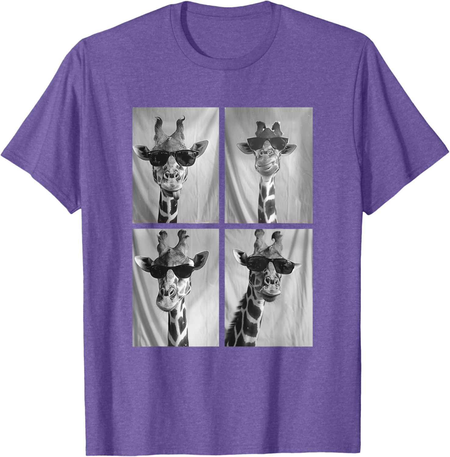 Cute Giraffe in Sunglasses Cool African Hipster T-Shirt for Animal Lovers - 27