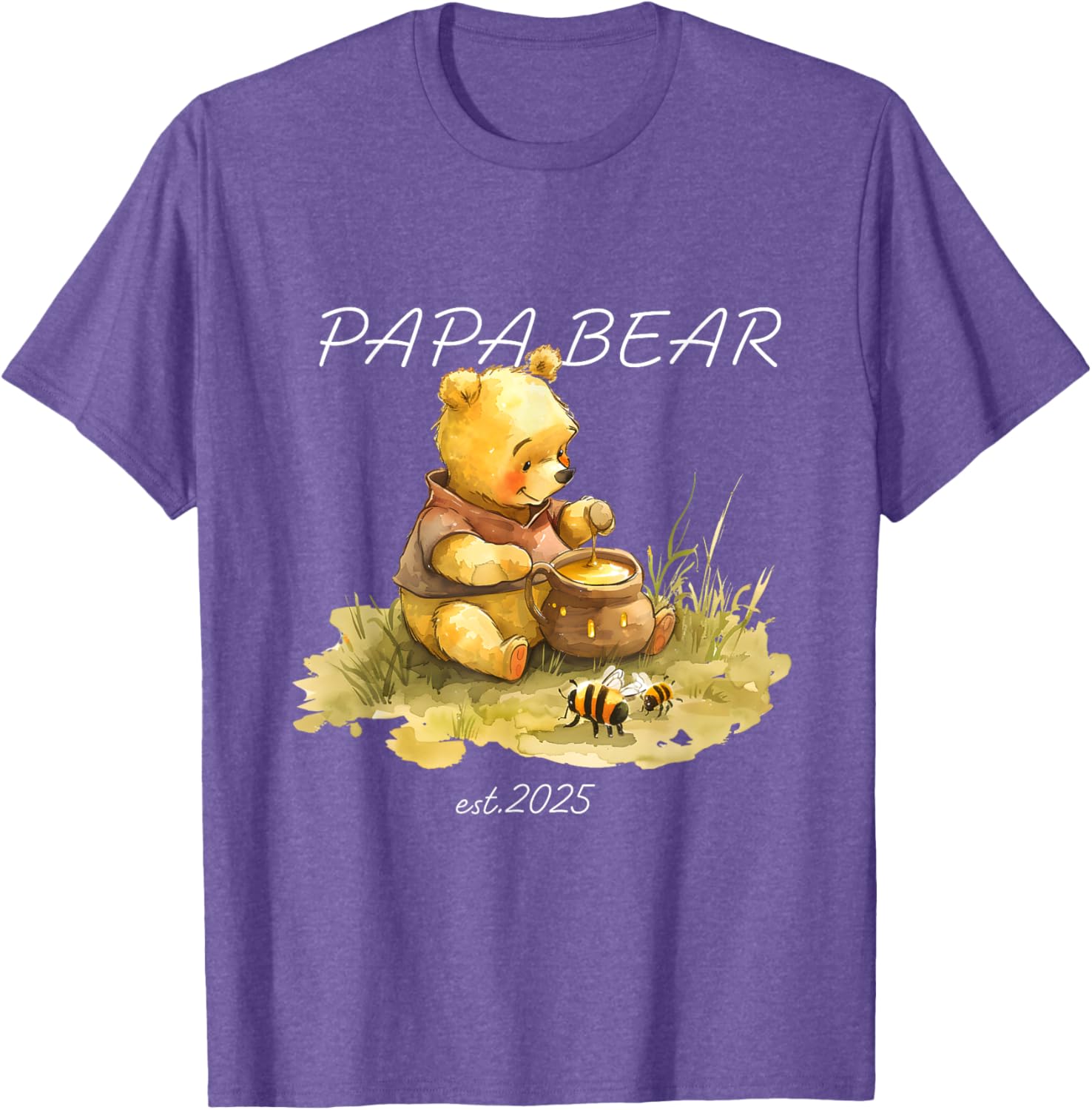 Cute Papa Bear Honey T-Shirt for Dads β Stylish and Comfy Men's Tee - 15