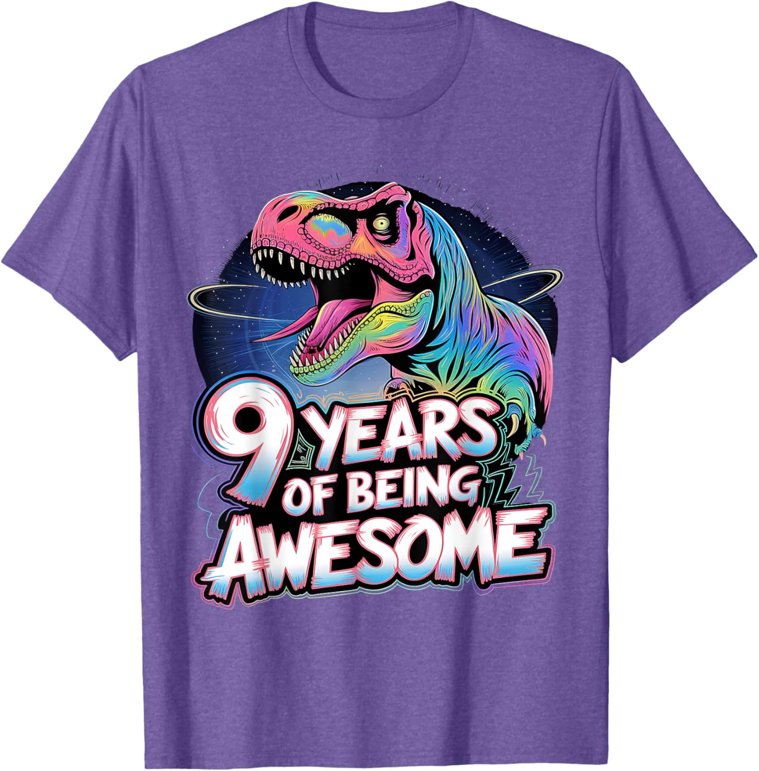 Cute Dinosaur 9th Birthday Shirt for Boys - Perfect Gift for 9 Year Olds - 7