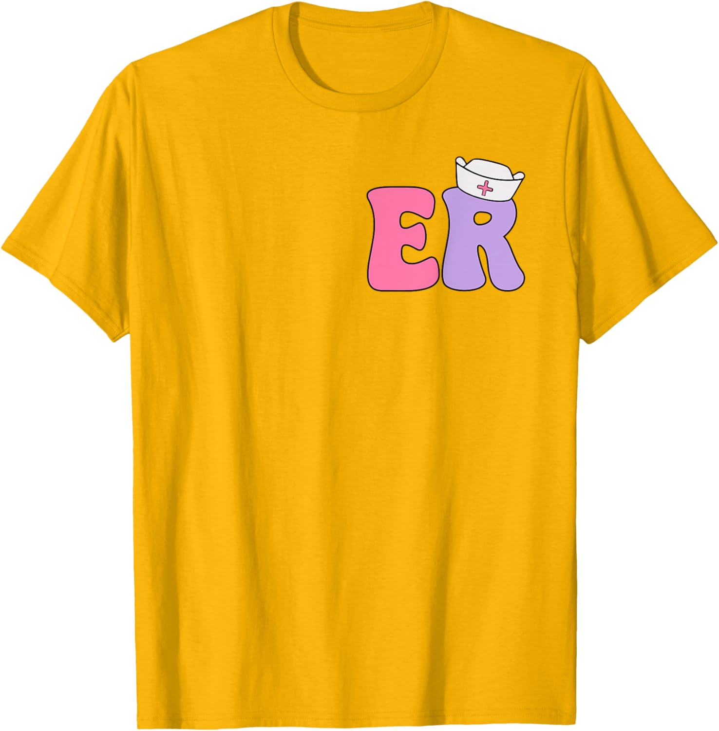 Emergency Nurse T-Shirt for ER Professionals Dual-Sided Design Apparel - 13