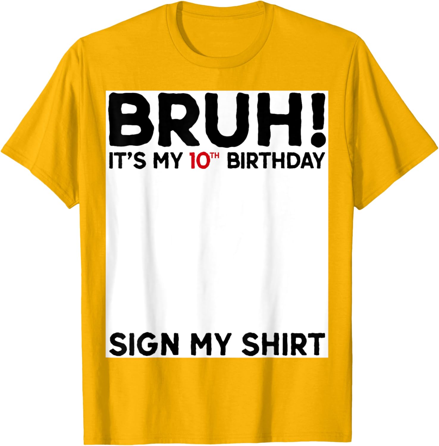 Cool Bruh I'm Double Digits T-Shirt for 10 Year Old Boys Birthday Gift - 19