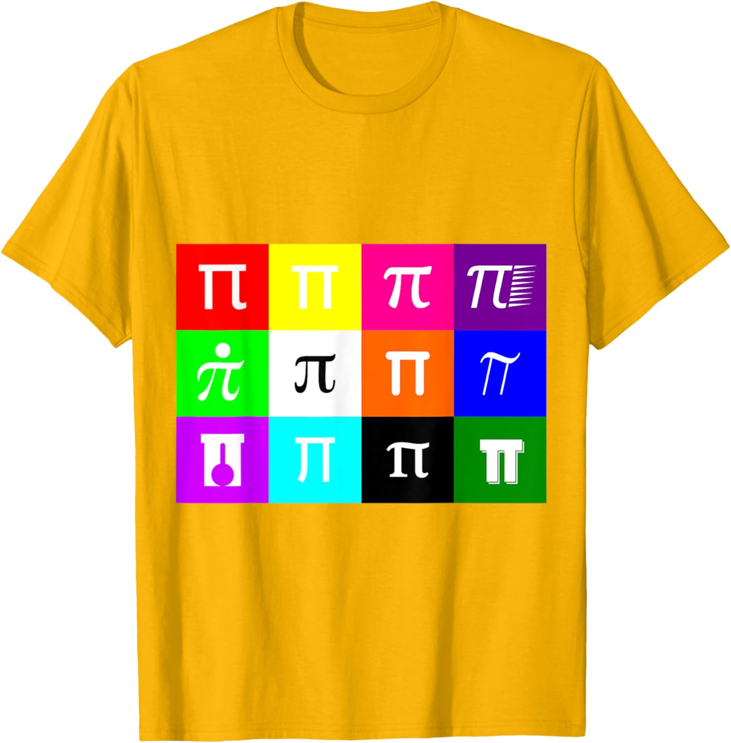 Colorblock Happy Pi Day T-Shirt for Math Geometry Nerds and Geeks - 27