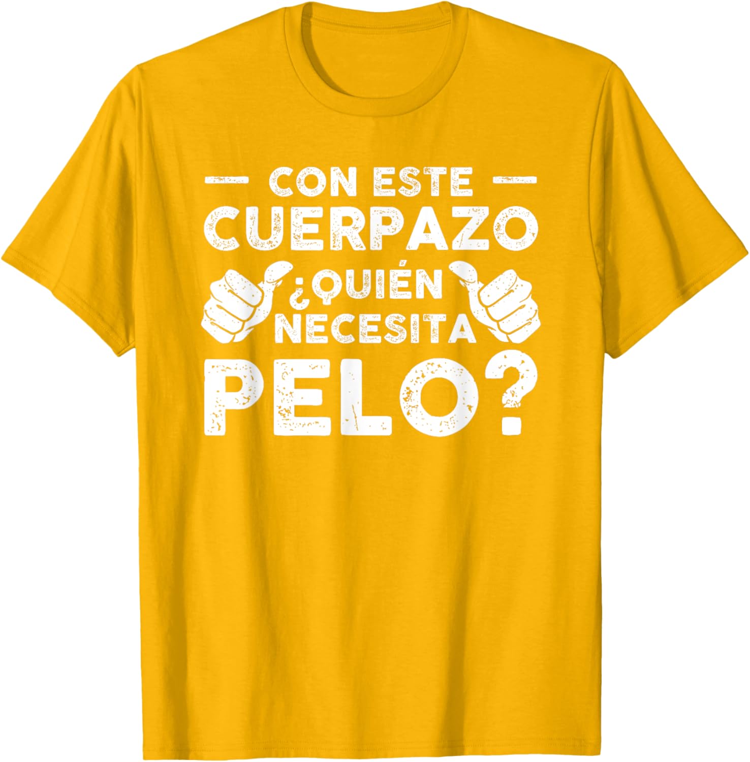 Funny Gift T-Shirt for Bald Friends with Cool Hair Design - 17