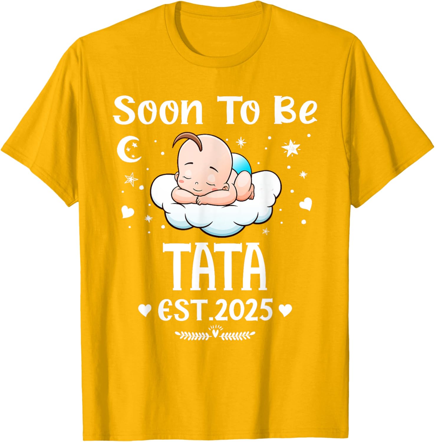 Cute Hearts Father's Day T-Shirt for 2025 by Soon To Be Tata - 8
