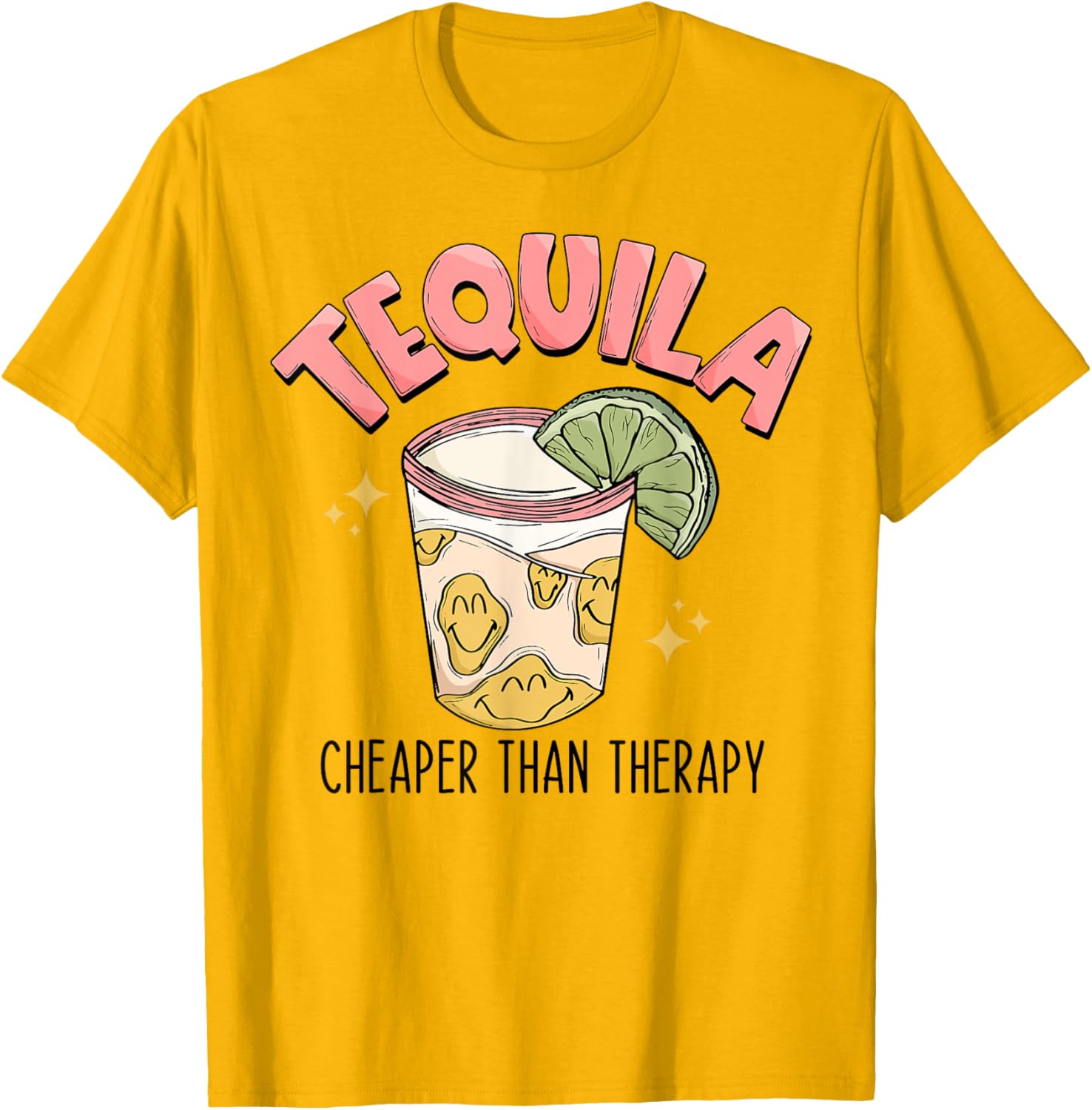 Funny Tequila Therapy T-Shirt for Fun Mexican Style Drinking Lovers - 8