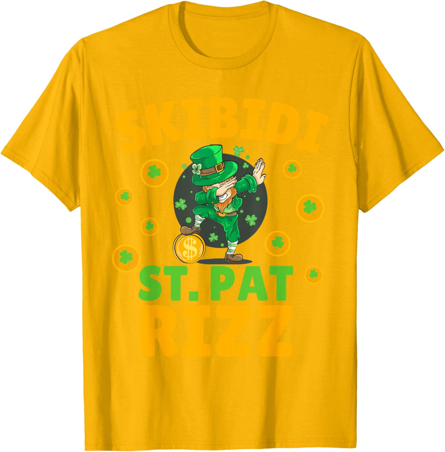 Funny St Patrick's Day Irish Skibidi Rizz T-Shirt for Festive Style - 5