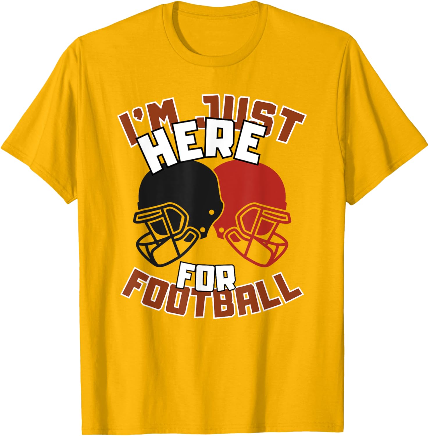 Funny I'm Just Here For Football T-Shirt for Diehard Football Fans - 8