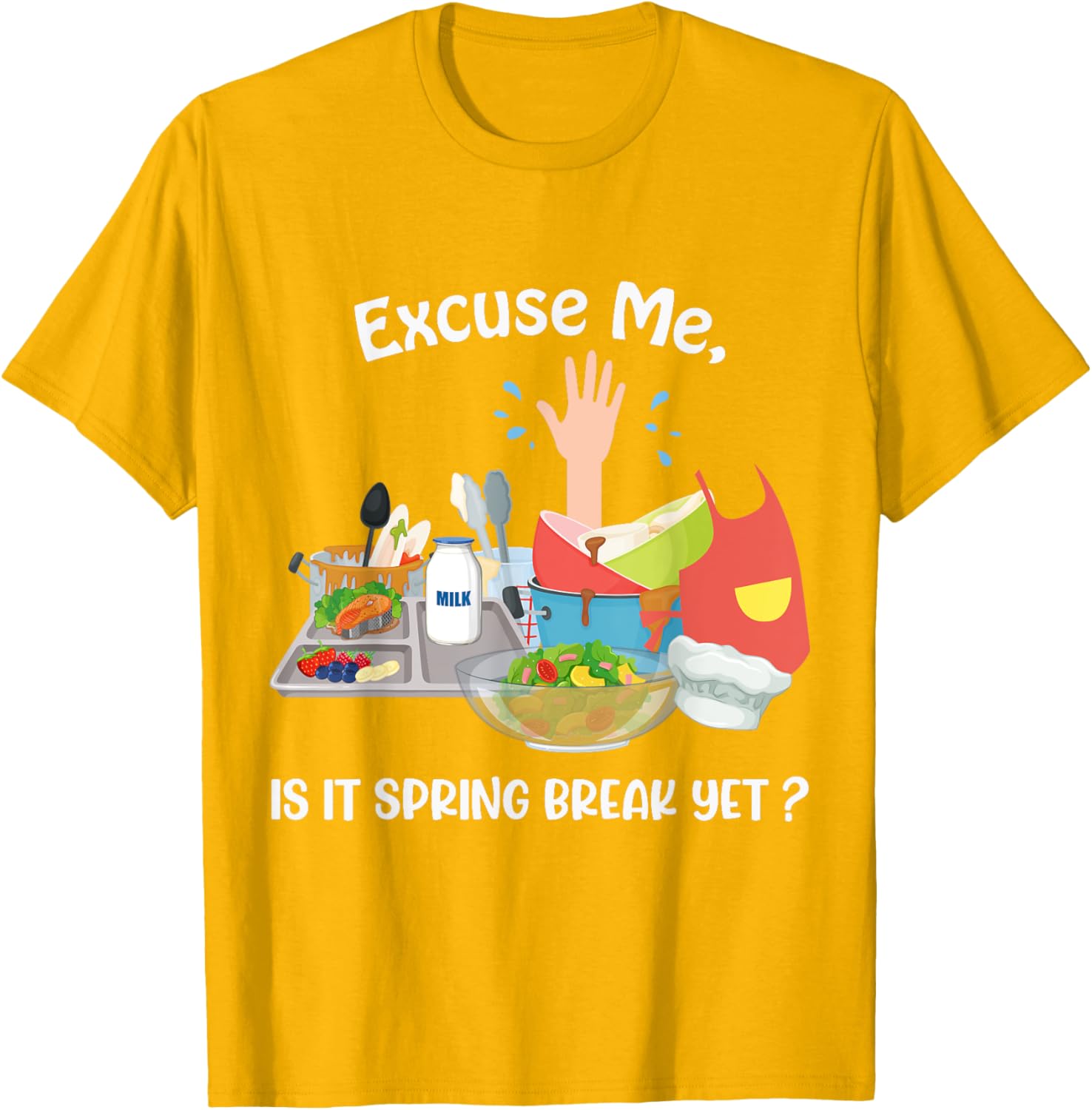 Funny Lunch Lady Life T-Shirt for Spring Break Enthusiasts - 3