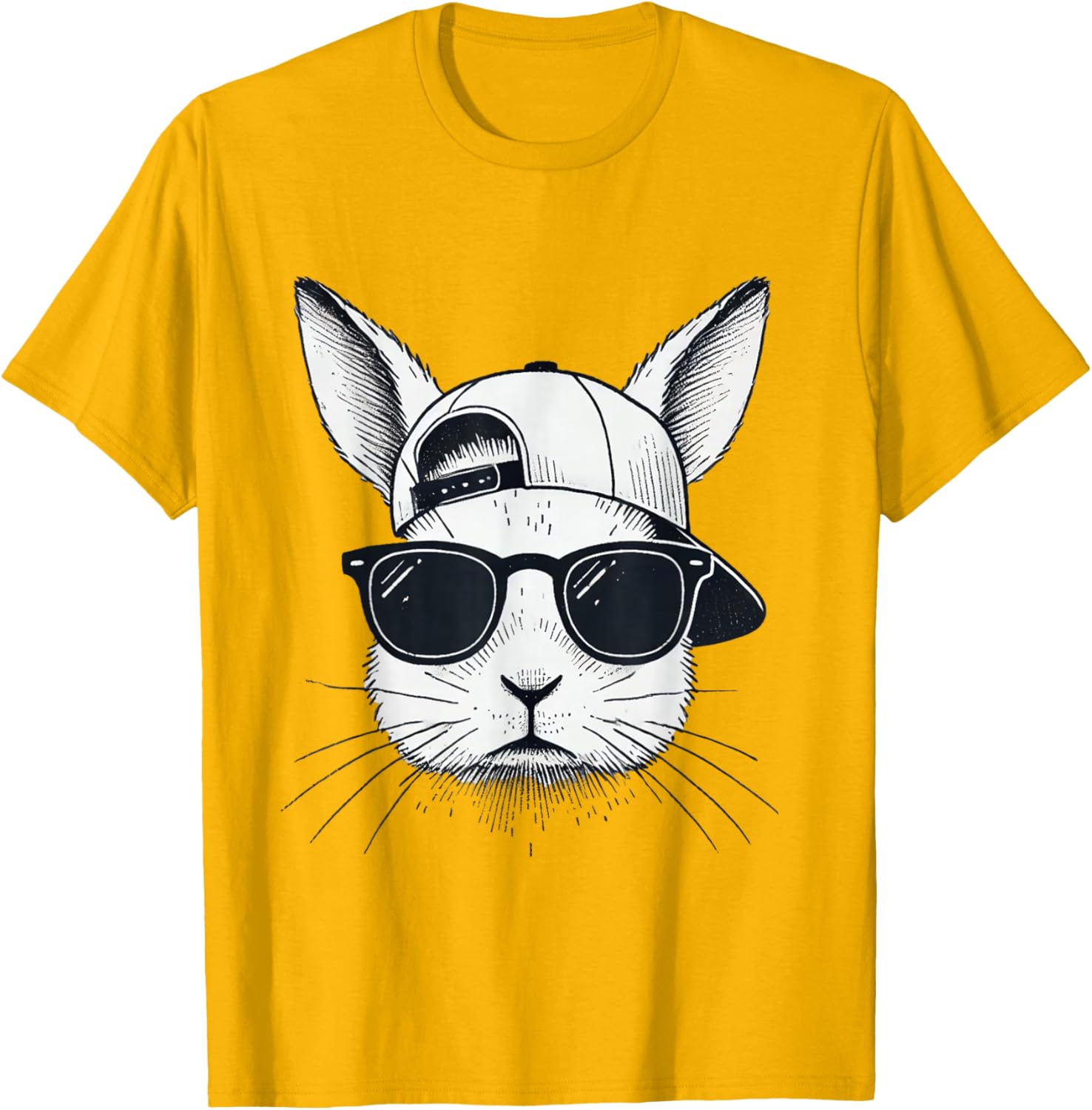 Cool Bunny Face Sunglasses T-Shirt for Easter Fun β Boys, Men, Kids - 8