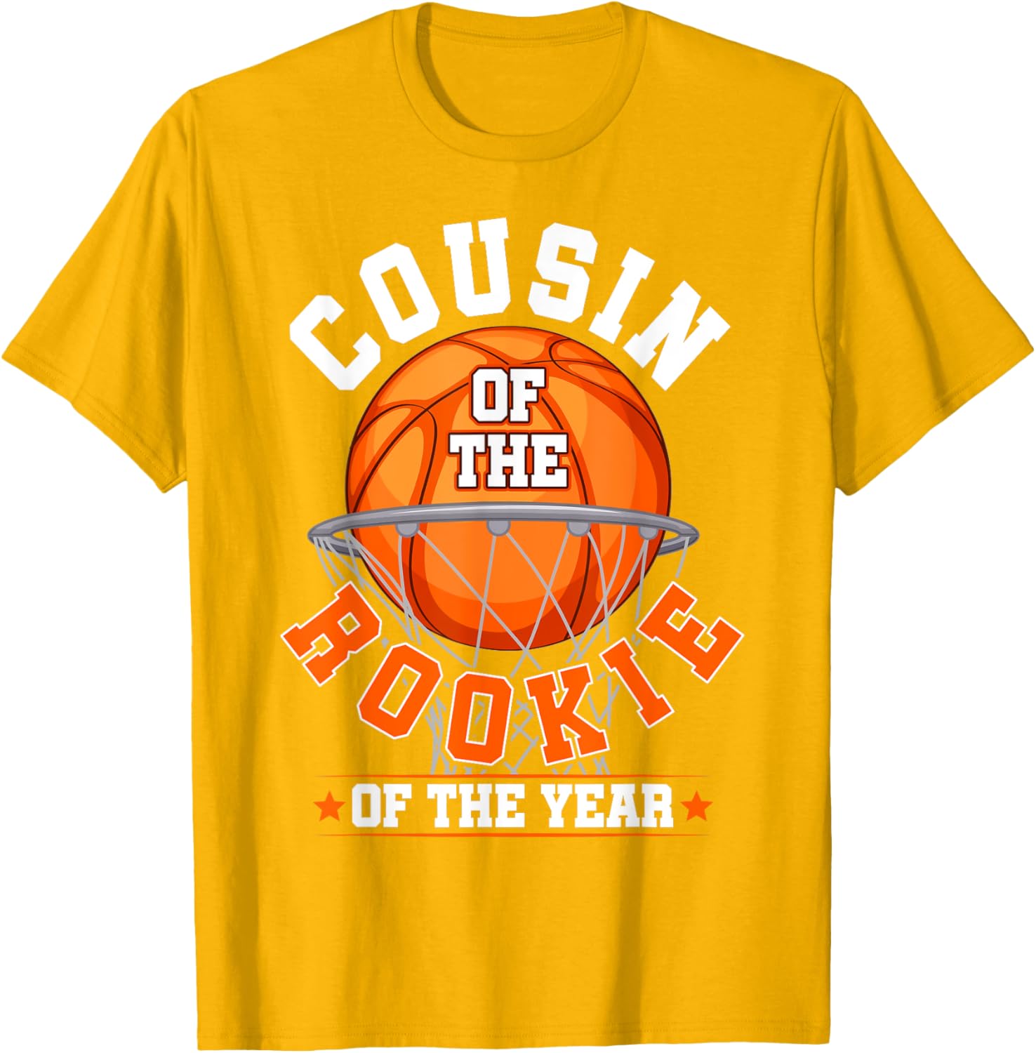 Cousin of Rookie 1st Birthday Basketball Family Matching T-Shirt - 24