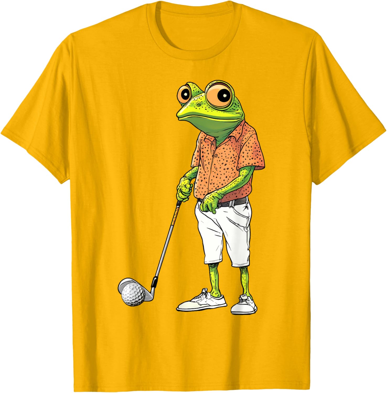 Cute Frog Golf Player T-Shirt for Golf Lovers and Animal Fans - 25