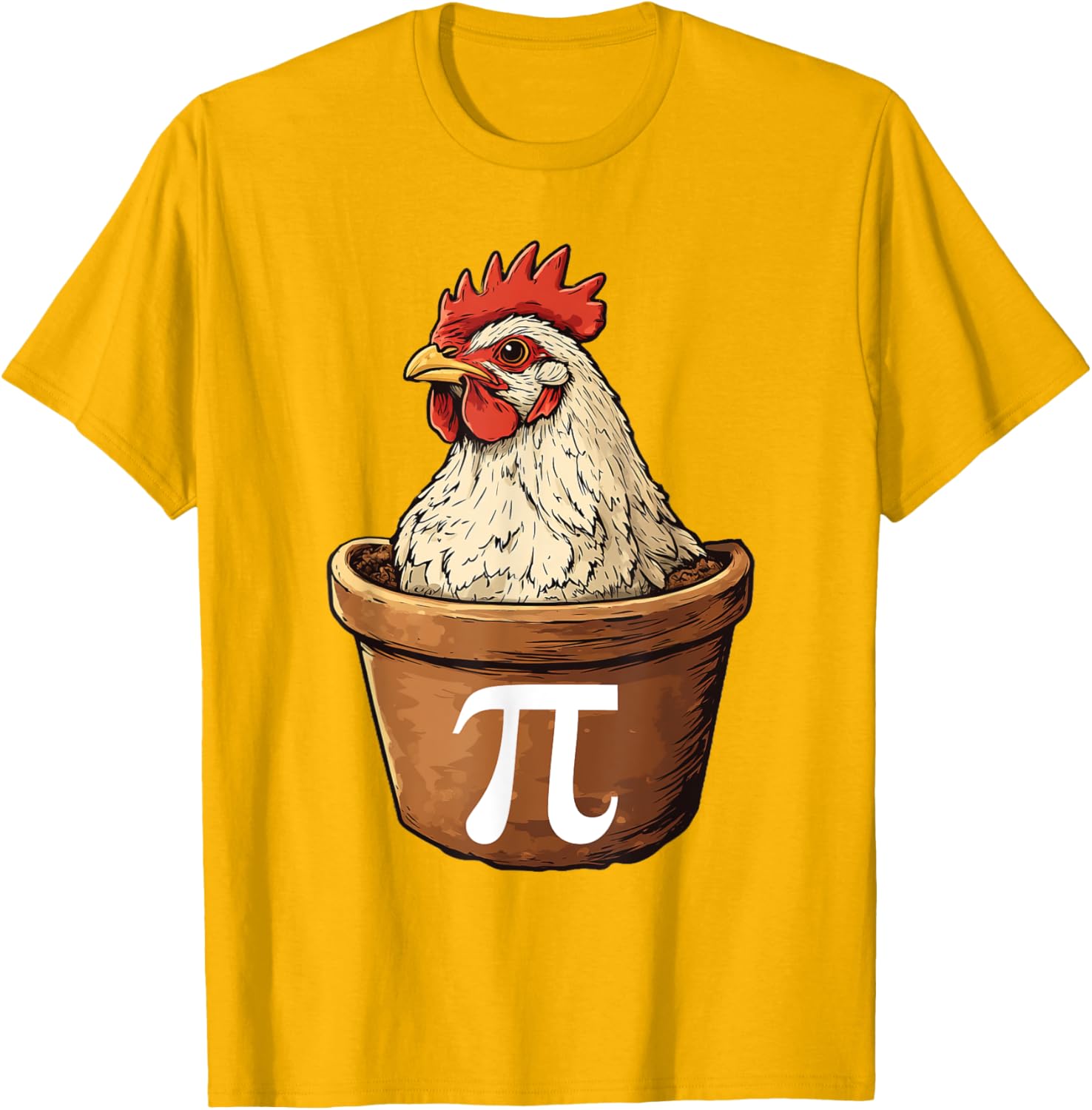 Funny Chicken Pot Pi Math T-Shirt for Math Lovers and Foodies - 4