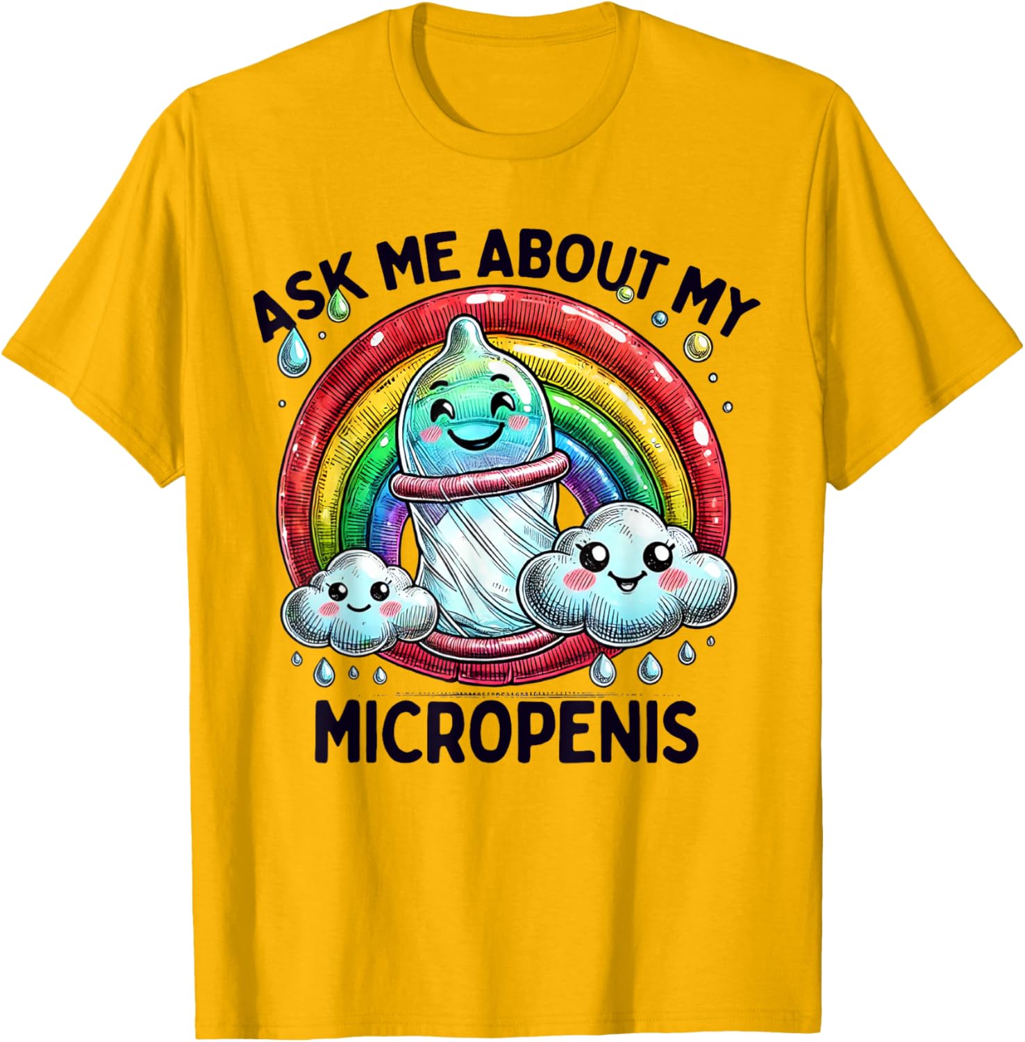 Funny Micropenis T-Shirt for Adults - Humorous Inappropriate Humor Shirt - 6