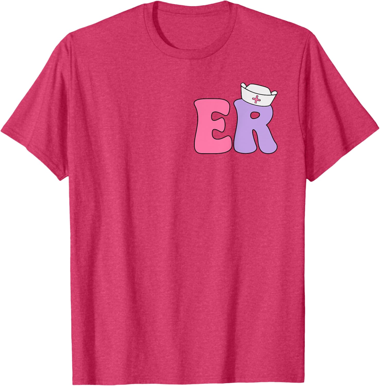 Emergency Nurse T-Shirt for ER Professionals Dual-Sided Design Apparel - 10