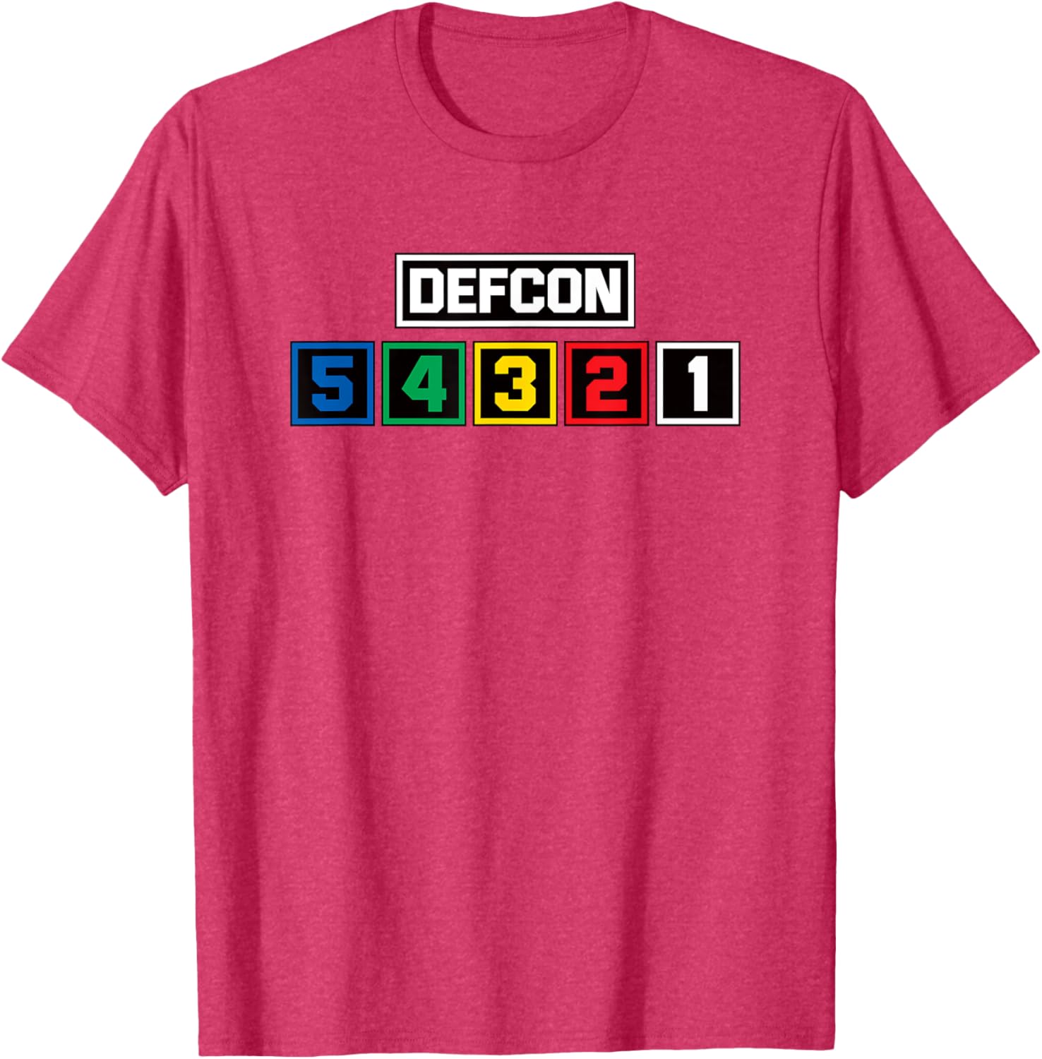 Defcon Alert T-Shirt US Defense Readiness Condition Light Meter Design - 5
