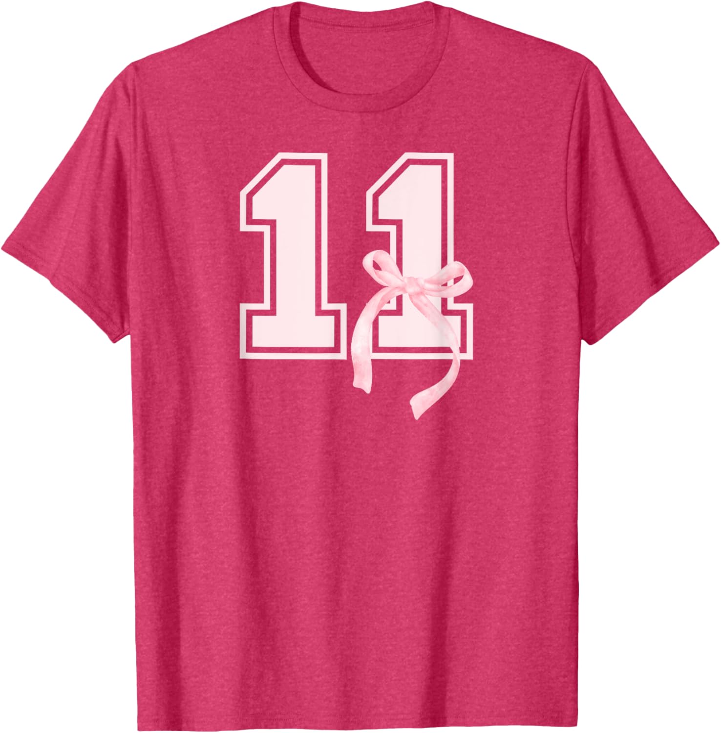 Coquette Bow T-Shirt for 11th Birthday Girls β Fun & Stylish Gift! - 8