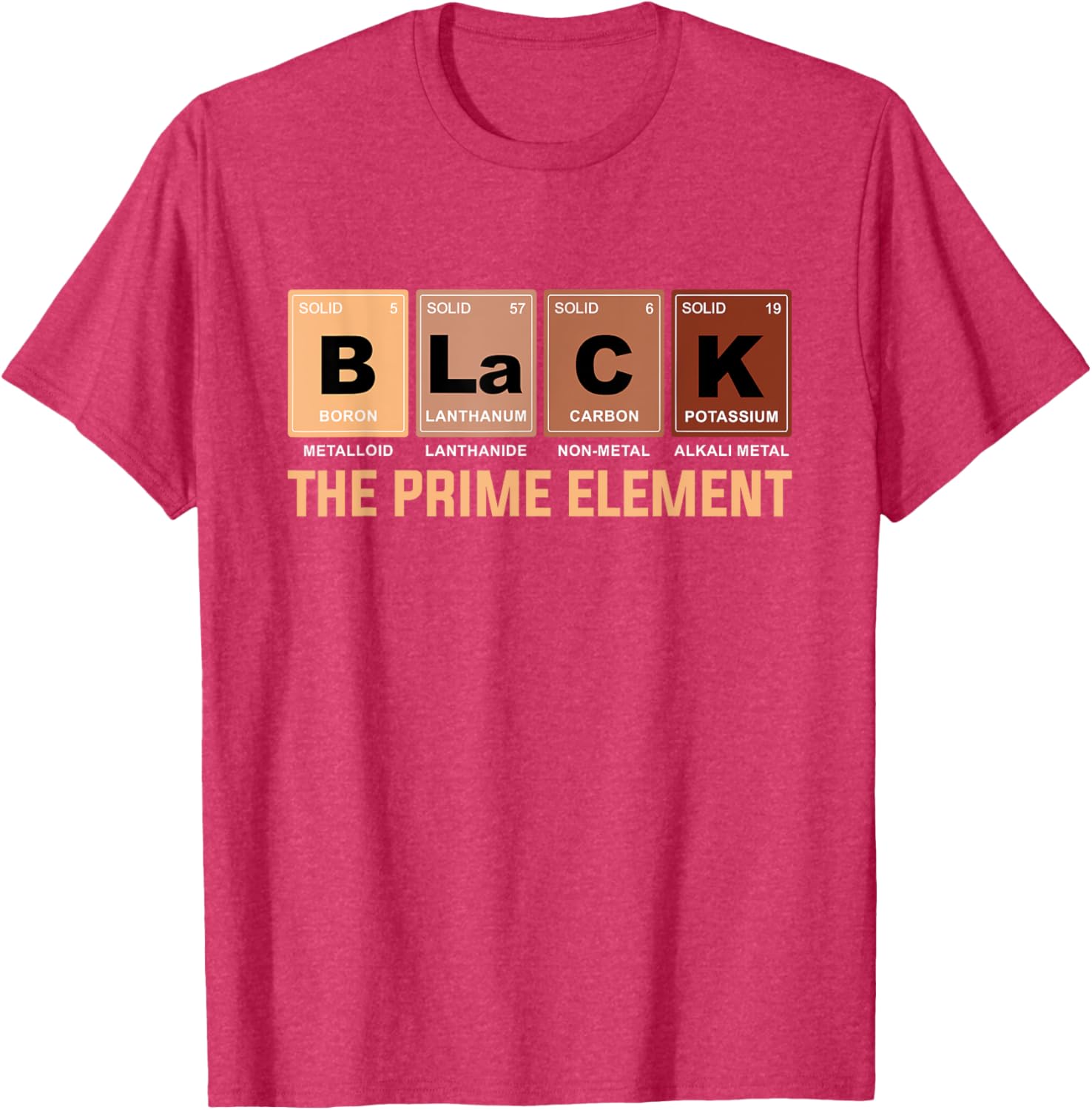 Celebrate Black History Month with the Prime Element Periodic Table T-Shirt - 14