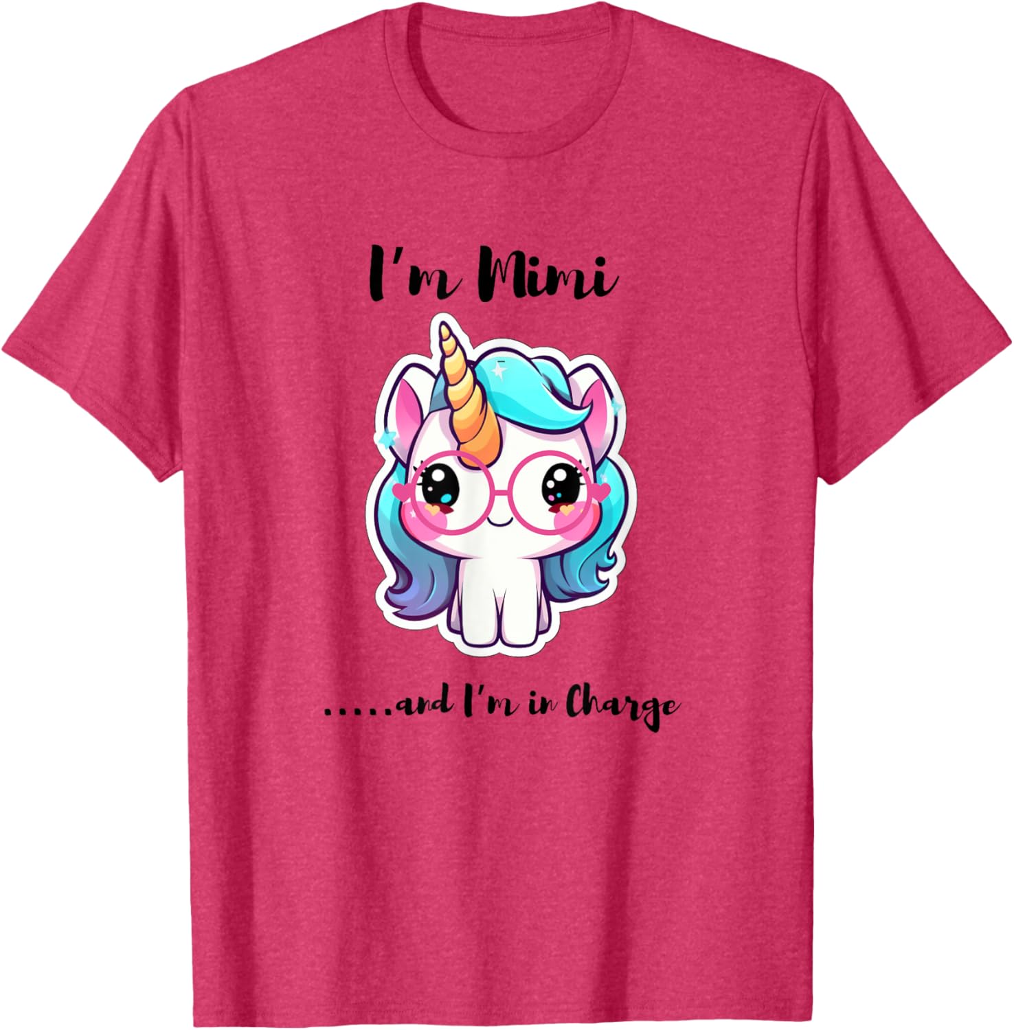 Funny I'm Mimi and I'm in Charge Unicorn T-Shirt for Kids and Adults - 12