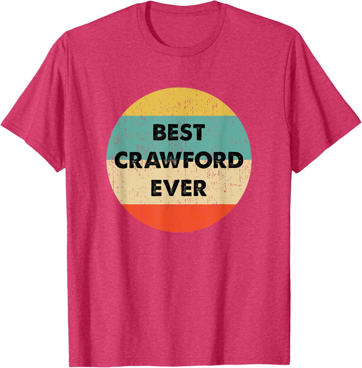 Crawford Personalized T-Shirt for Men and Women - Stylish Name Apparel - 20