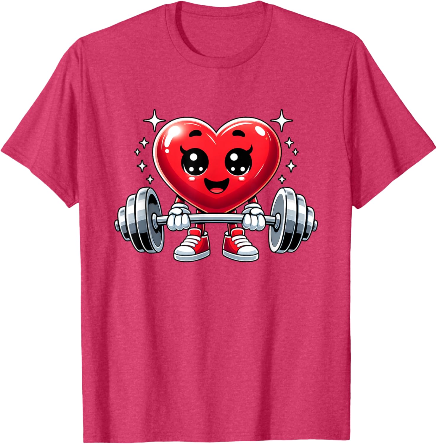 Funny Valentine's Day Heart Workout Fitness T-Shirt for Gym Lovers - 10