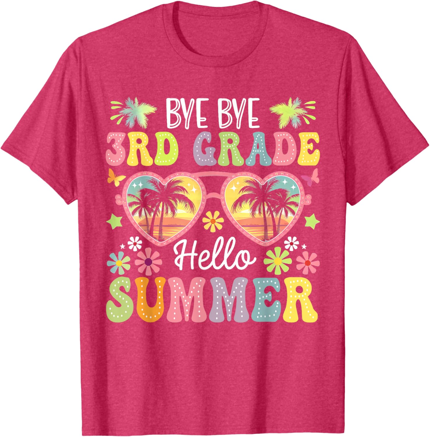 Goodbye 3rd Grade Hello Summer Kids T-Shirt for Boys Last Day of School - 4