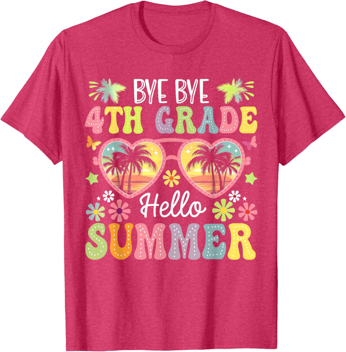 Goodbye 4th Grade Hello Summer Kids T-Shirt for Boys - Fun Last Day Style - 5