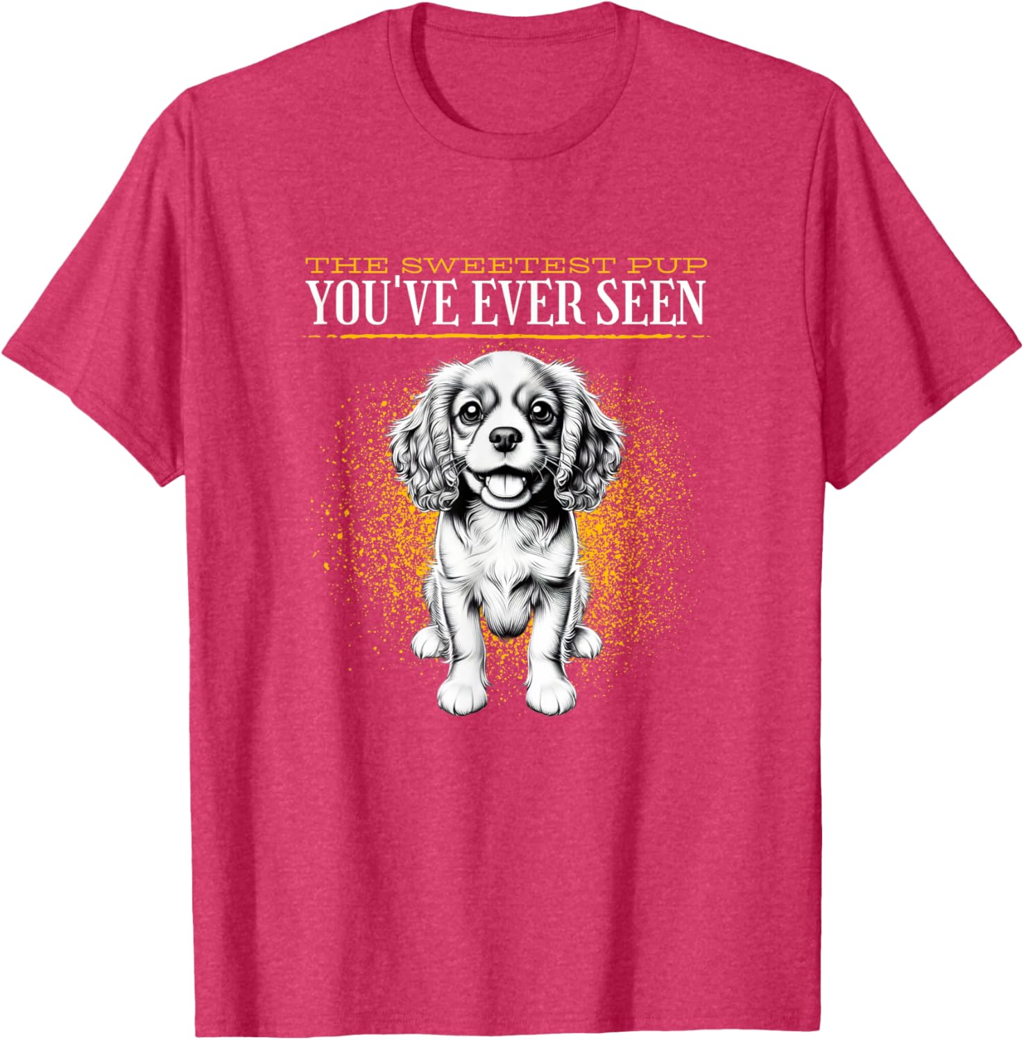 Cute Cavalier King Charles Spaniel Puppy T-Shirt for Dog Lovers - 7