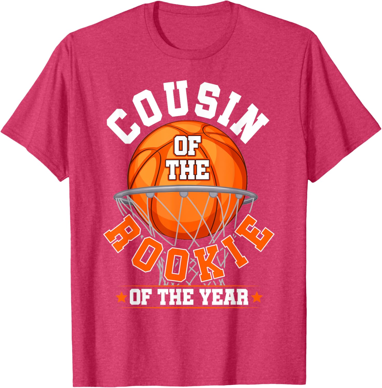 Cousin of Rookie 1st Birthday Basketball Family Matching T-Shirt - 20