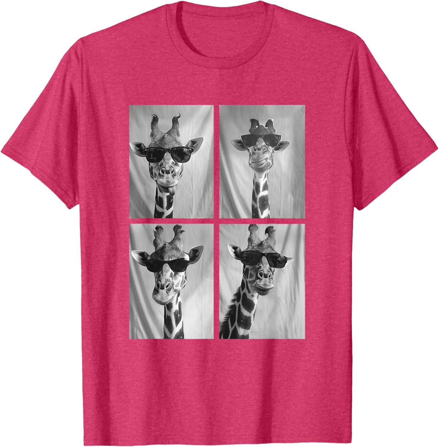 Cute Giraffe in Sunglasses Cool African Hipster T-Shirt for Animal Lovers - 26