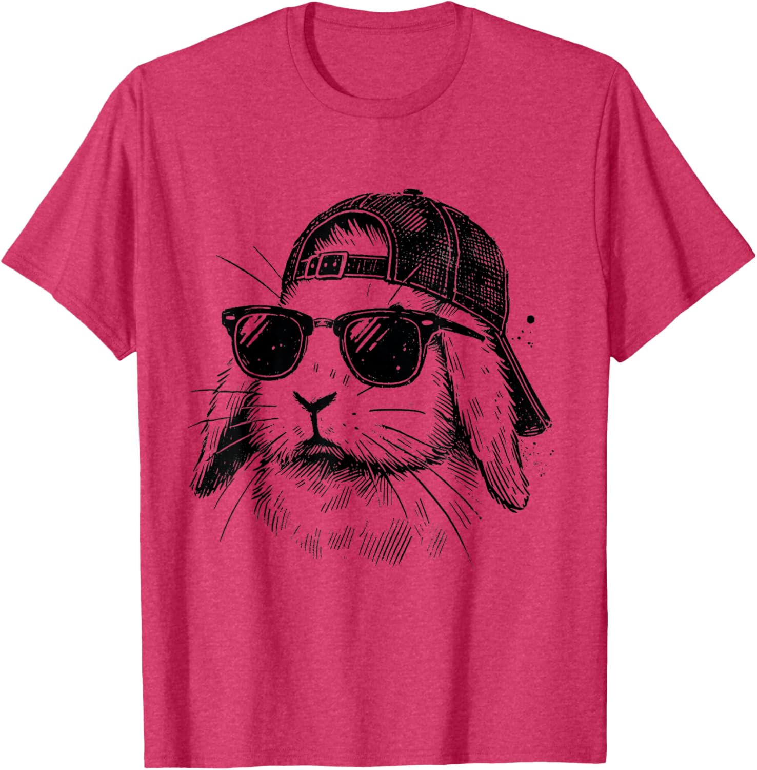Bunny Face Sunglasses Easter T-Shirt for Boys Men and Kids - 5