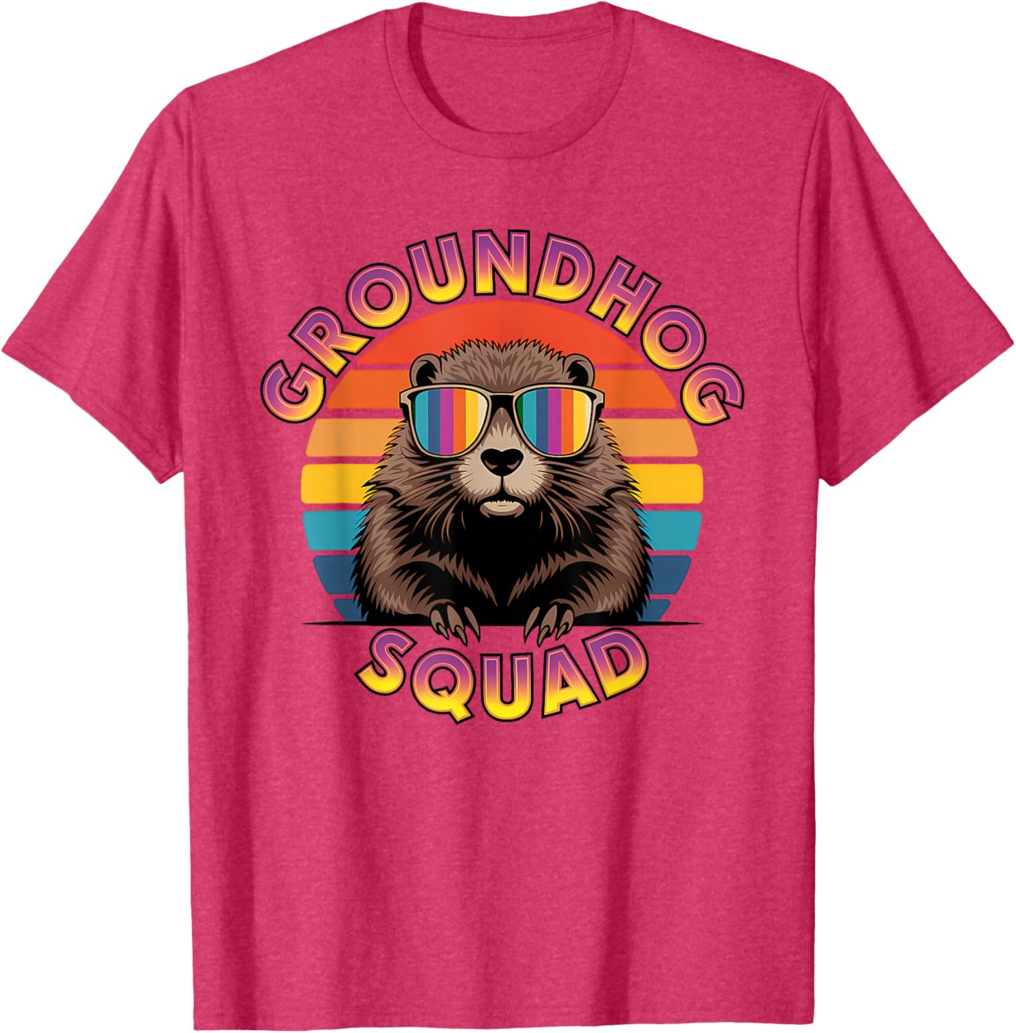 Funny Groundhog Squad Happy Groundhog Day 2025 T-Shirt for All Ages - 27