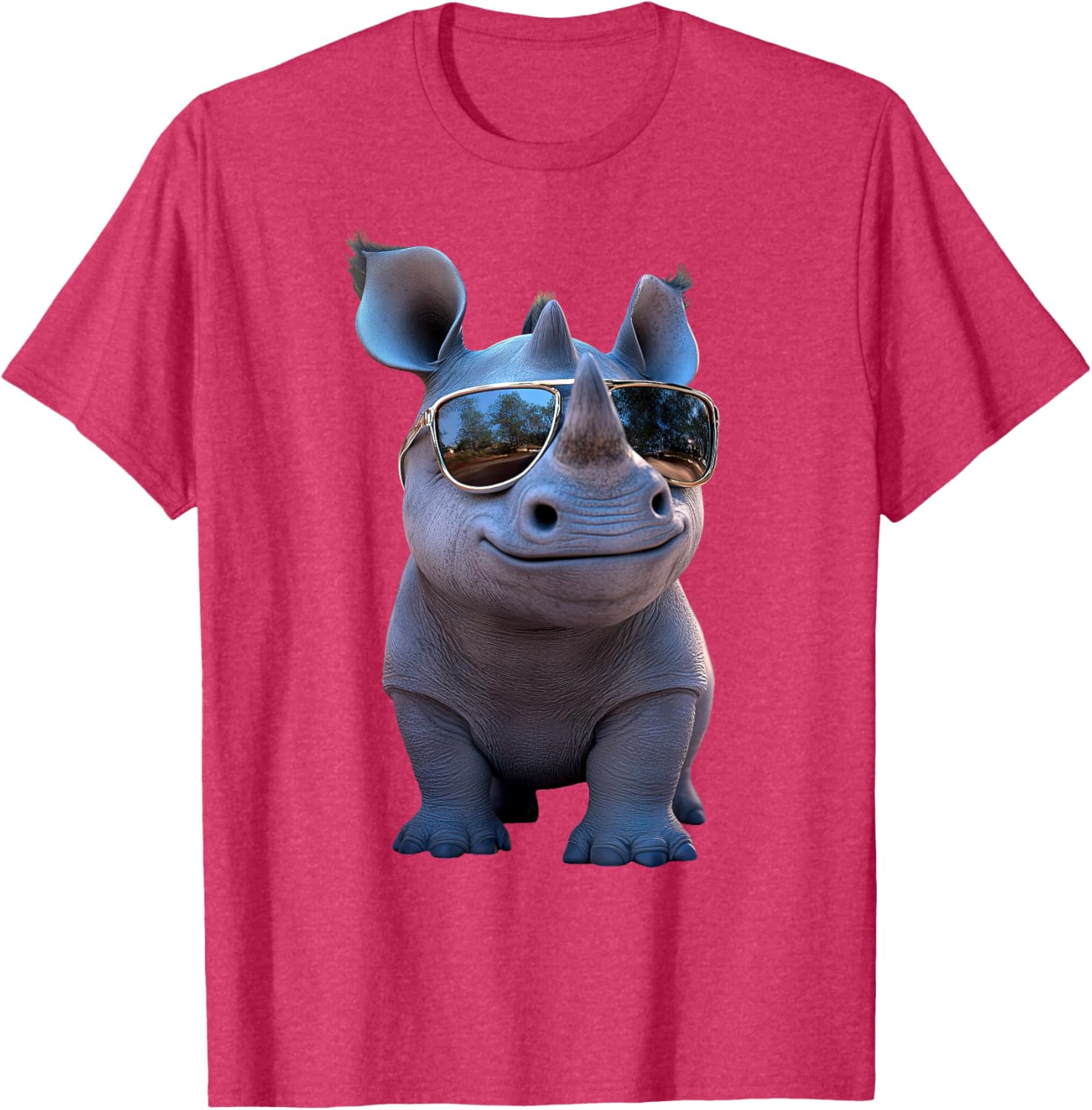 Cute Rhino Safari T-Shirt for Animal Lovers | White Rhinoceros Apparel - 22