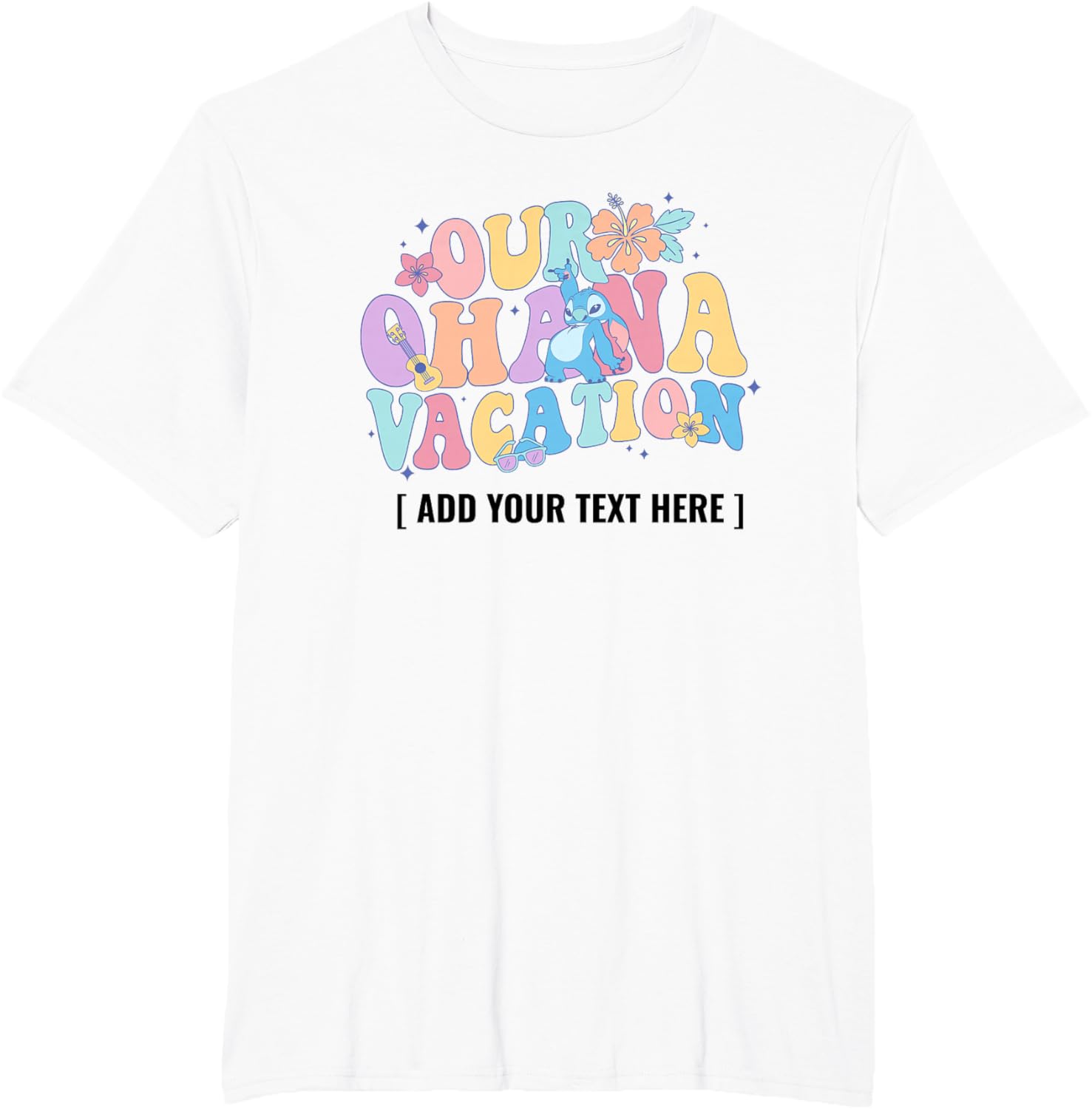 Cute Customized Lilo & Stitch Ohana Vacation T-Shirt for Family Fun - 3