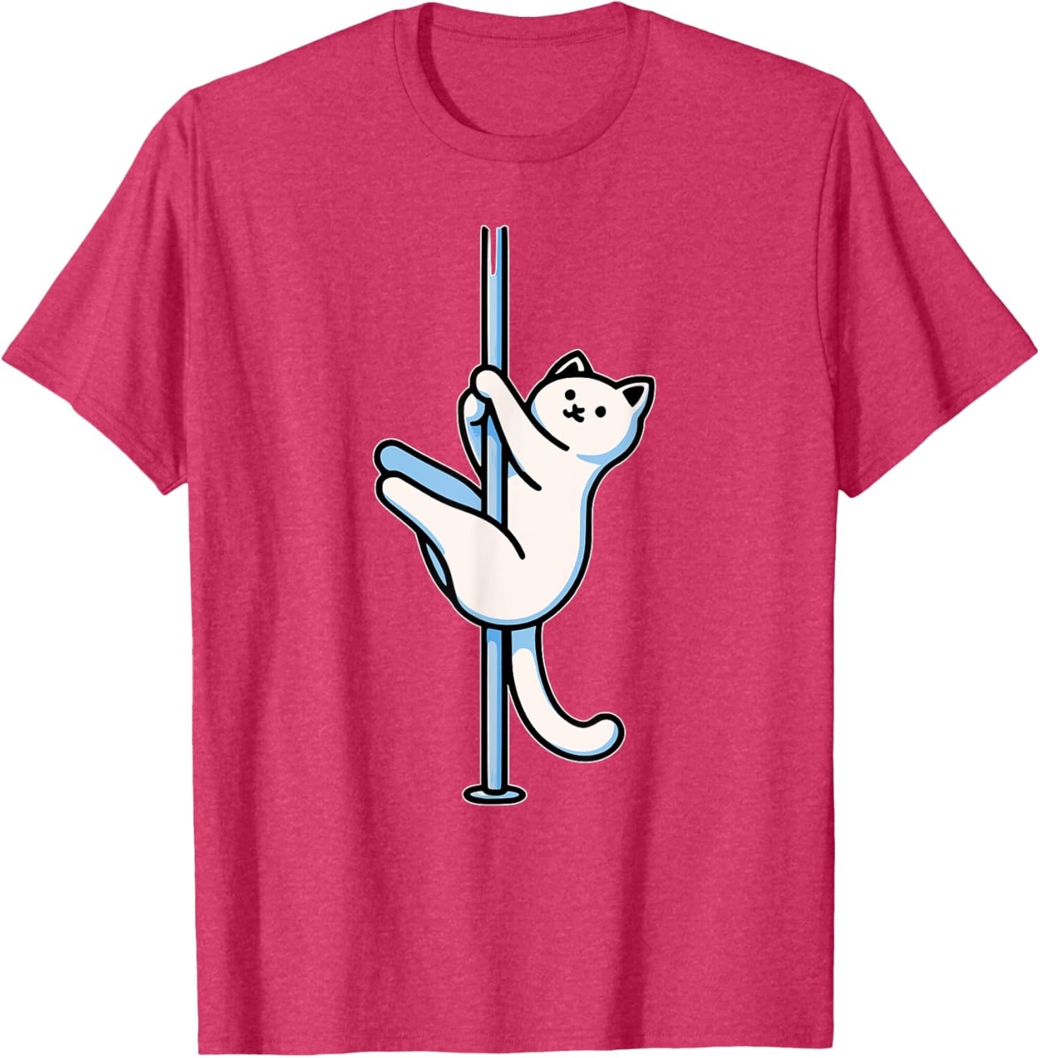 Funny Cat Pole Dancer T-Shirt Adorable Gift for Cat Lovers-Unisex Design - 12
