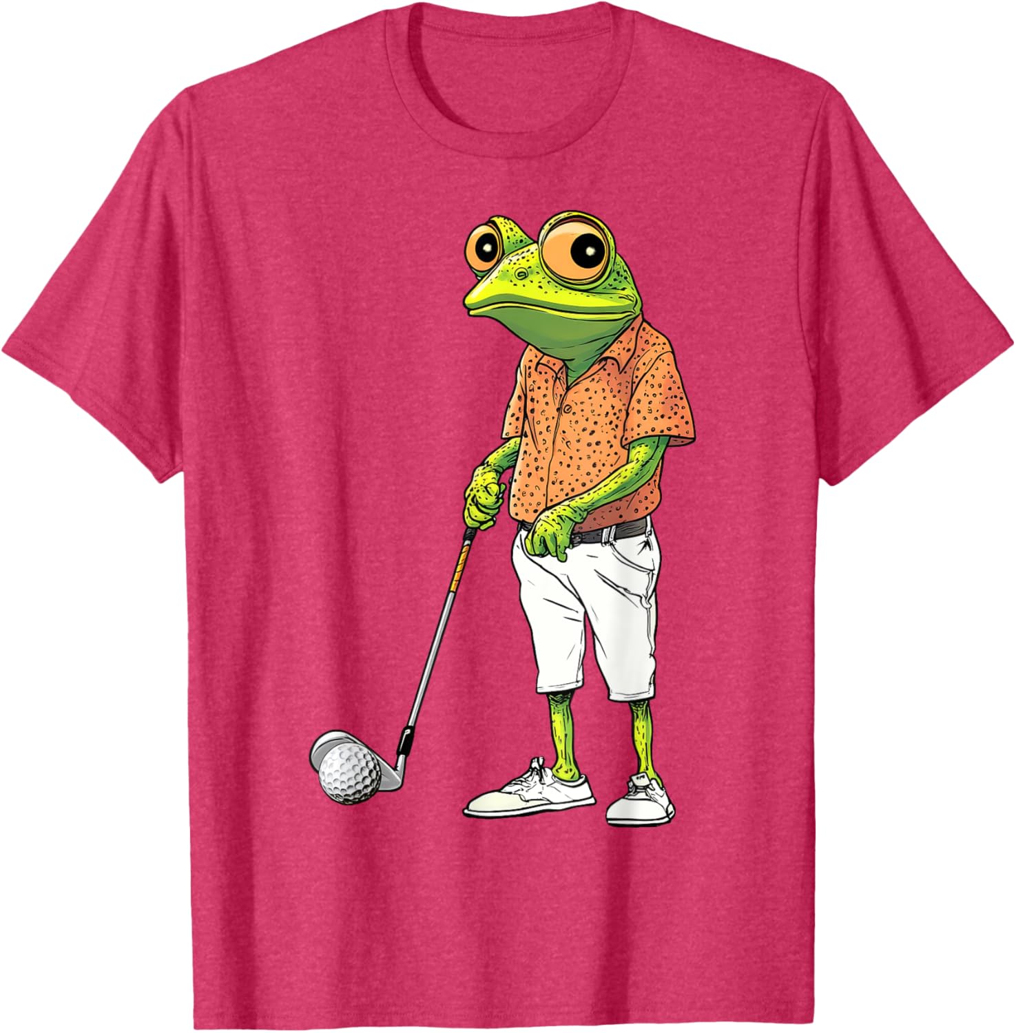 Cute Frog Golf Player T-Shirt for Golf Lovers and Animal Fans - 23