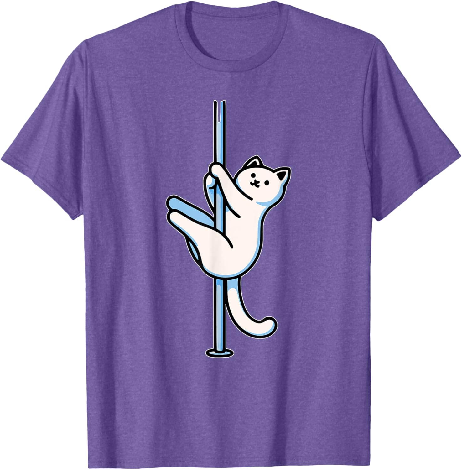 Funny Cat Pole Dancer T-Shirt Adorable Gift for Cat Lovers-Unisex Design - 14