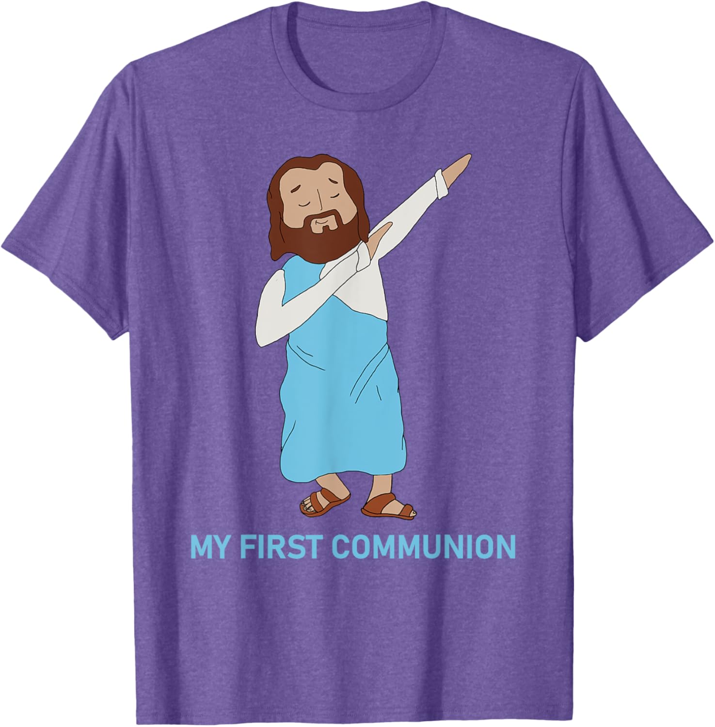 Funny Dabbing Jesus T-Shirt for First Communion - Catholic Gift - 14