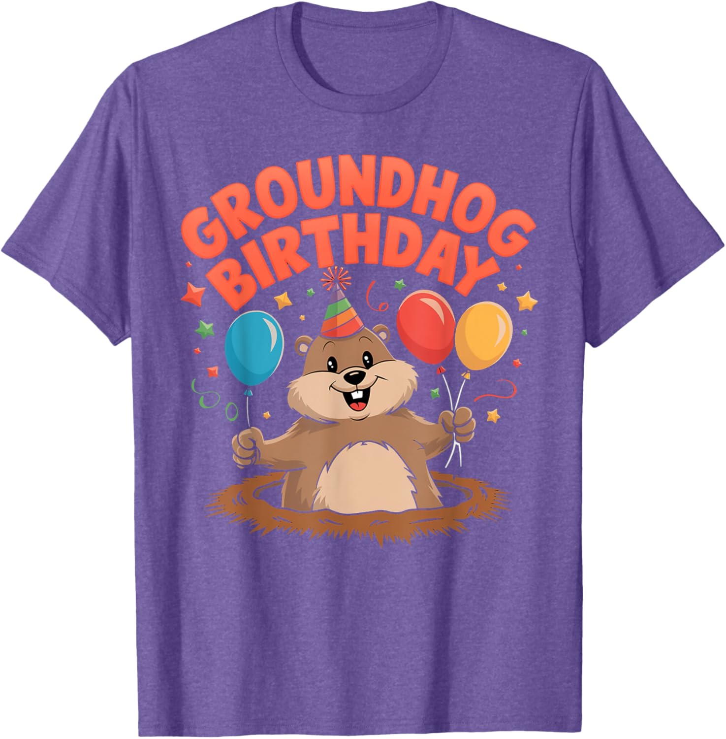 Cute Groundhog Day Birthday T-Shirt for February 2 Celebrations - 3