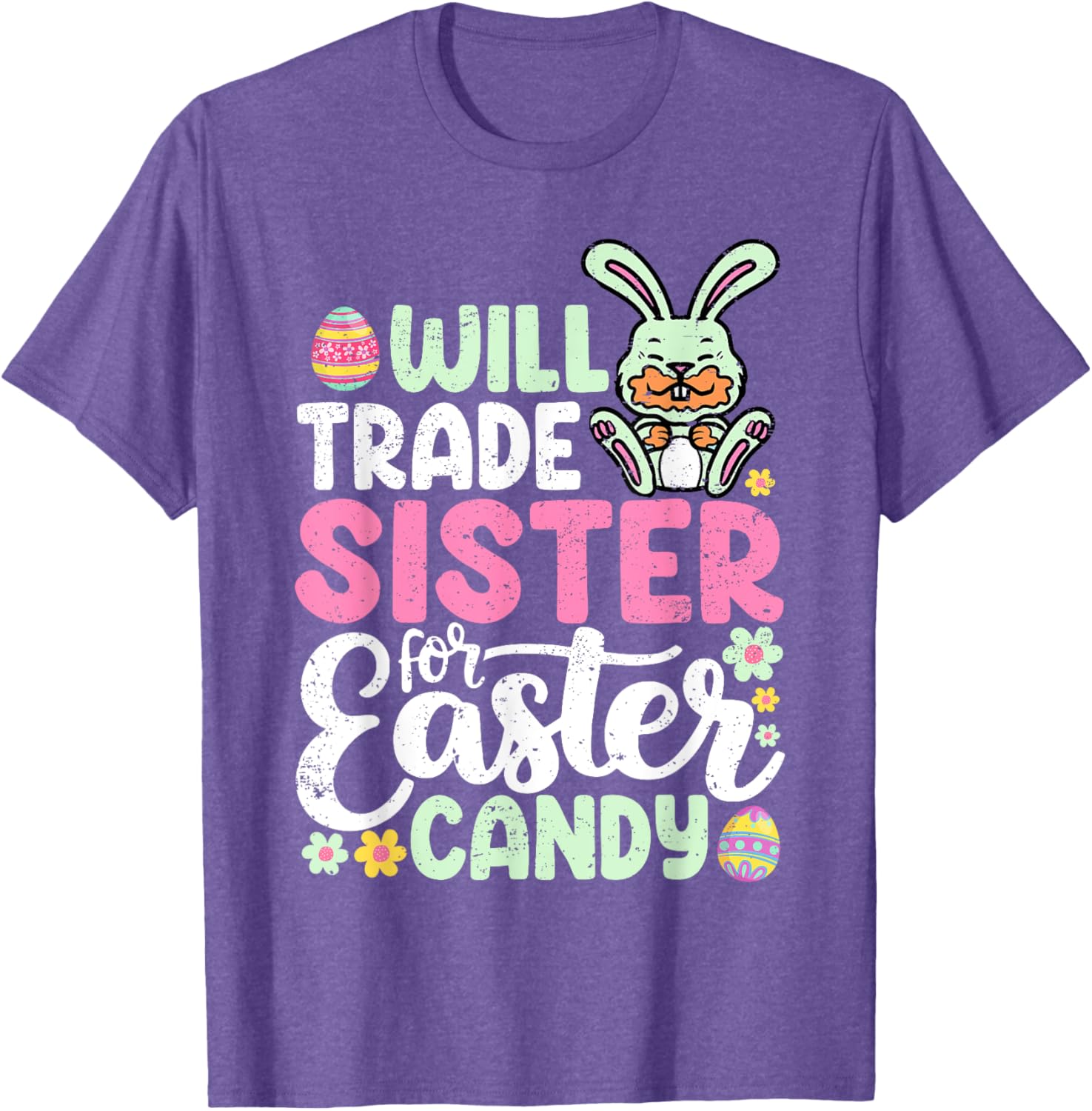 Funny Will Trade Sister For Easter Candy T-Shirt for Toddler Boys - 9