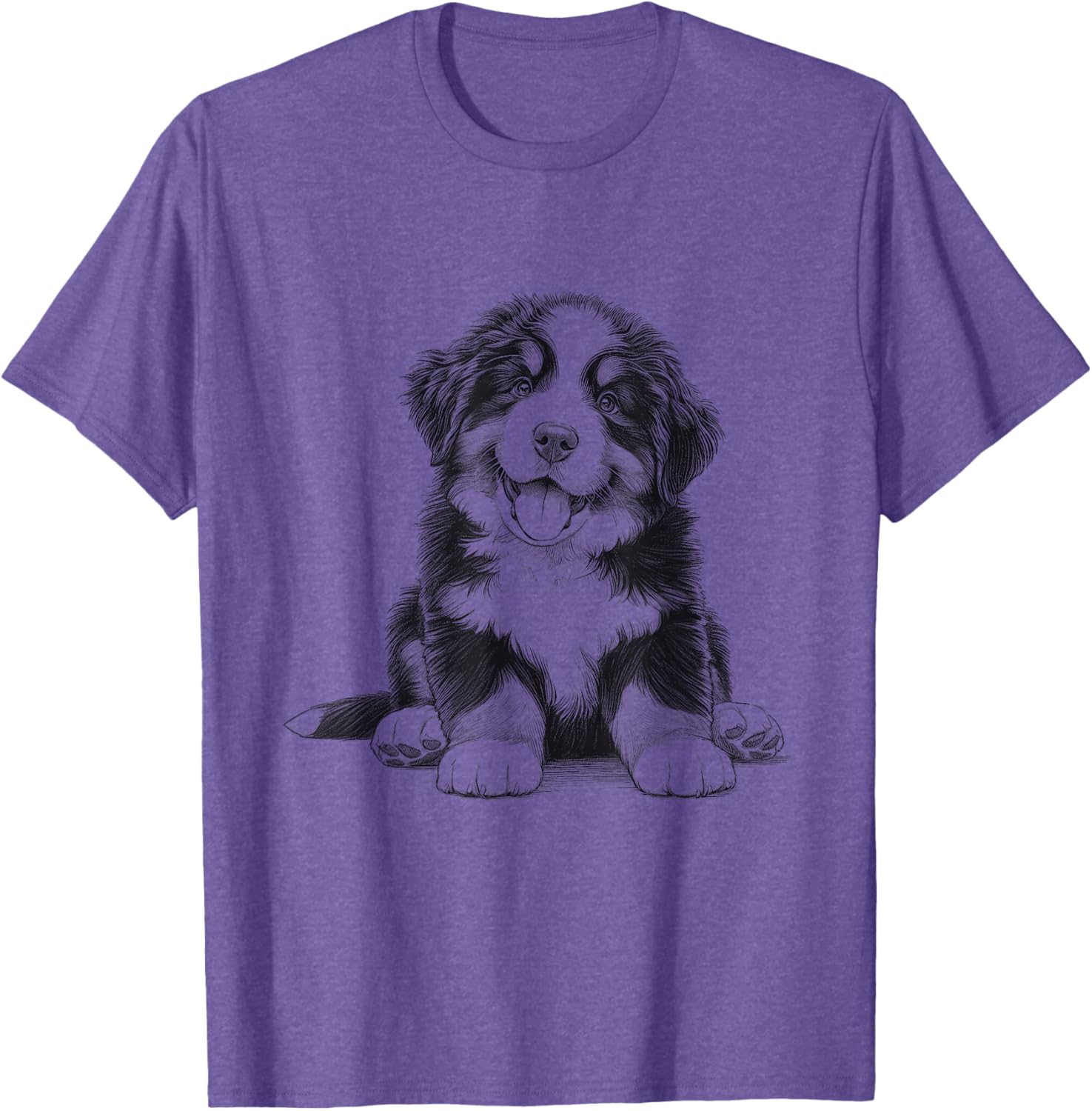Cute Bernese Mountain Dog Puppy T-Shirt for Men and Women - 10