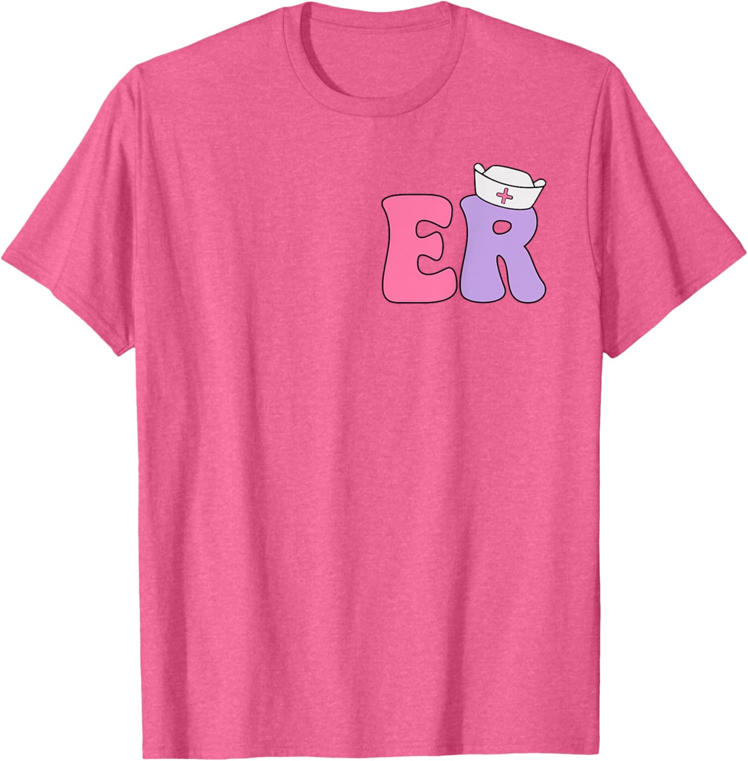 Emergency Nurse T-Shirt for ER Professionals Dual-Sided Design Apparel - 18