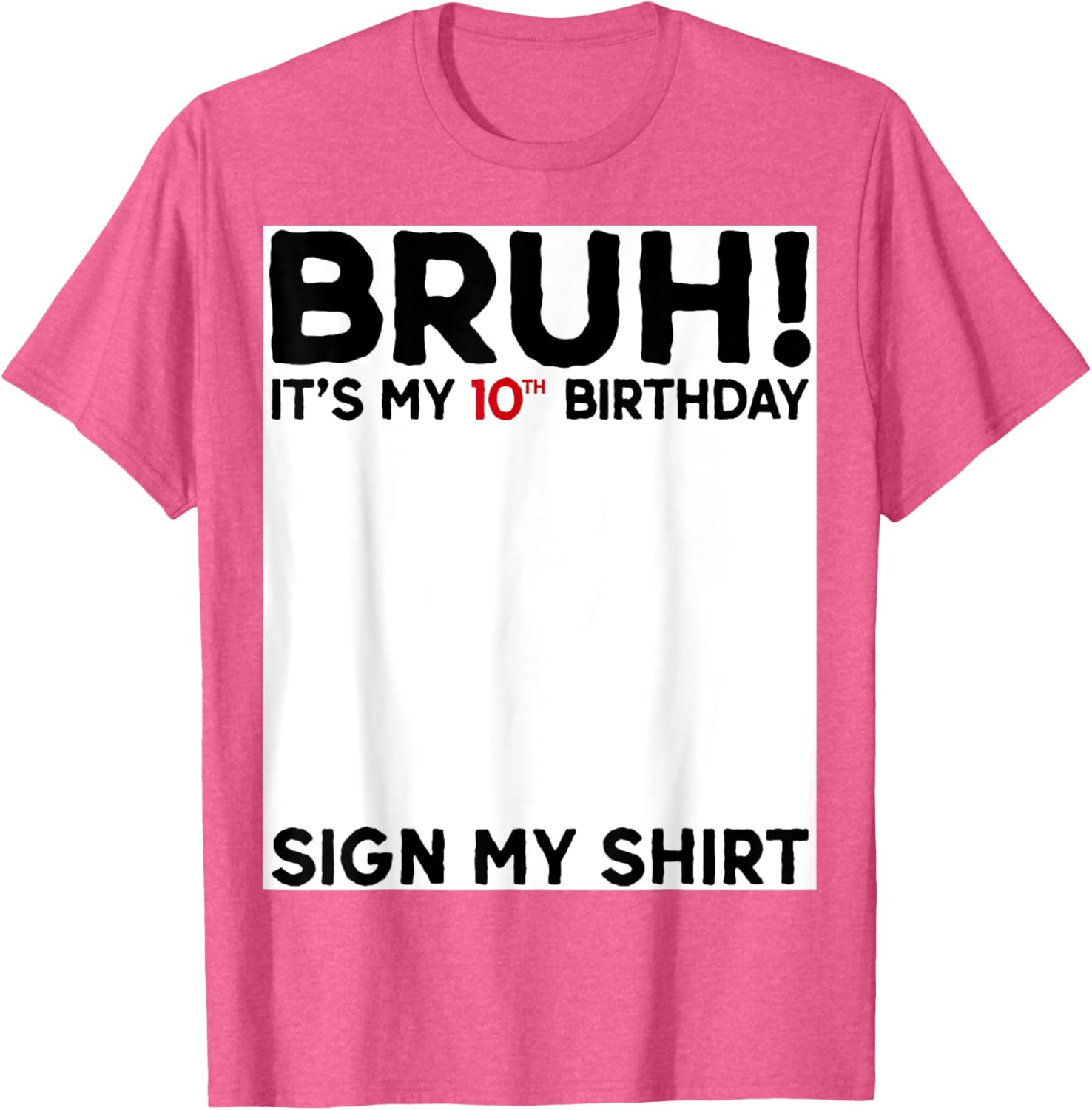 Cool Bruh I'm Double Digits T-Shirt for 10 Year Old Boys Birthday Gift - 28