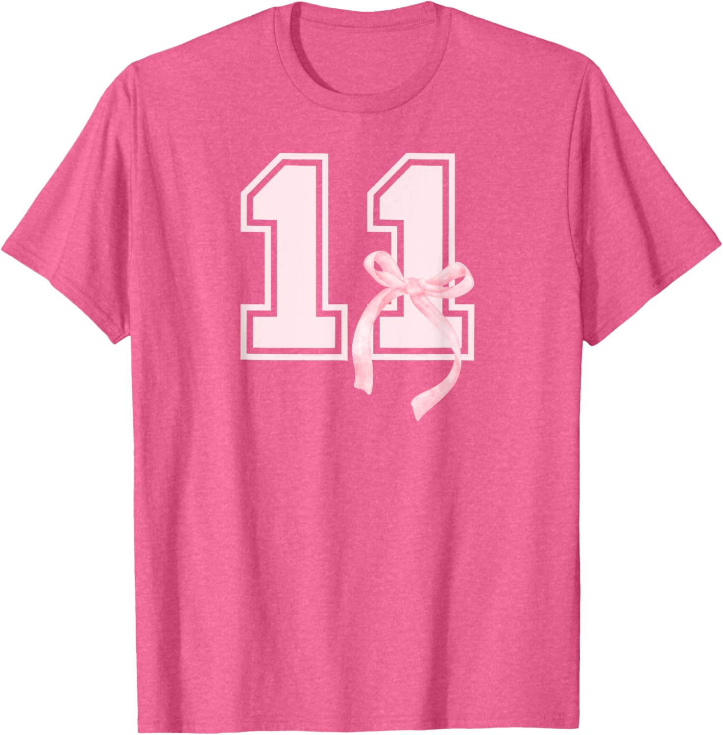 Coquette Bow T-Shirt for 11th Birthday Girls – Fun & Stylish Gift! - 2