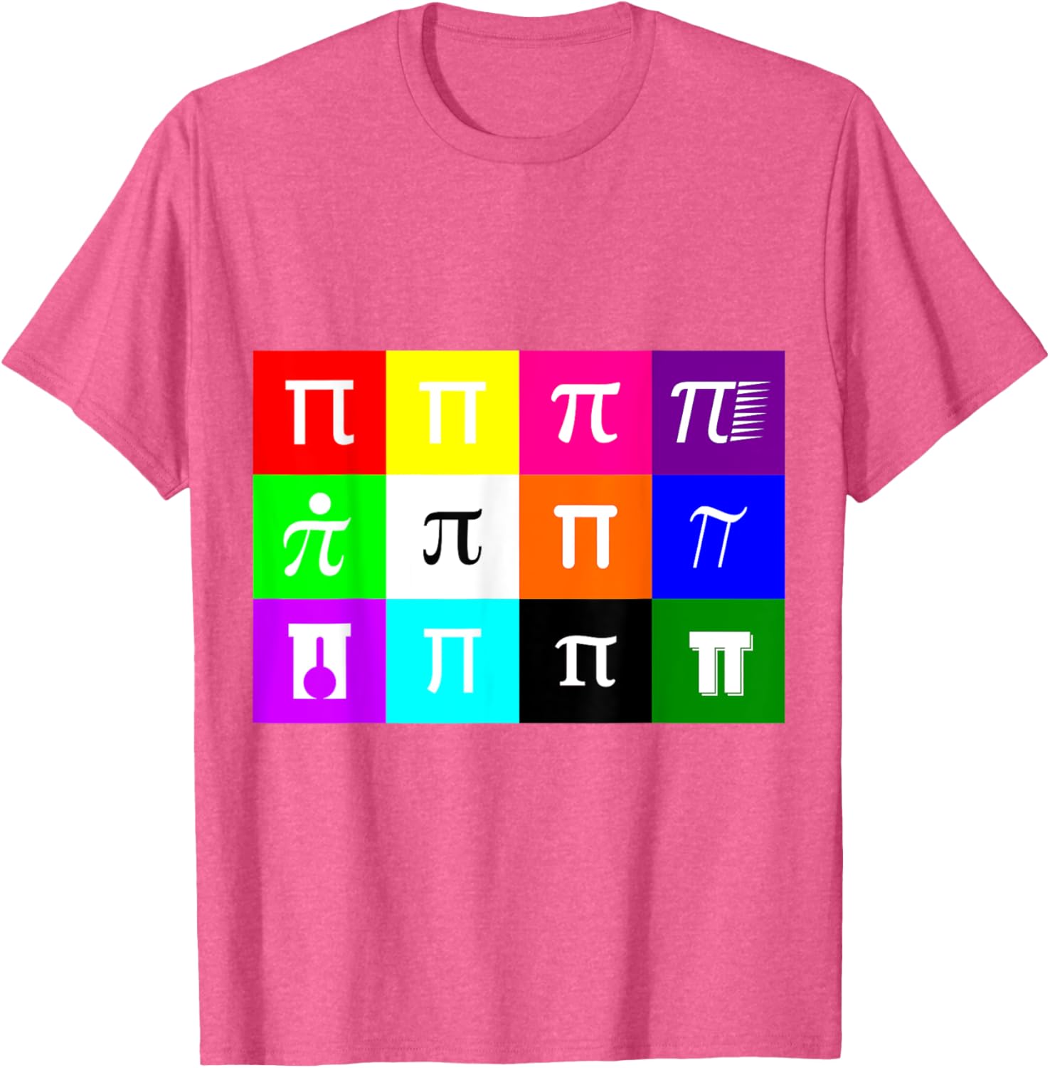 Colorblock Happy Pi Day T-Shirt for Math Geometry Nerds and Geeks - 22