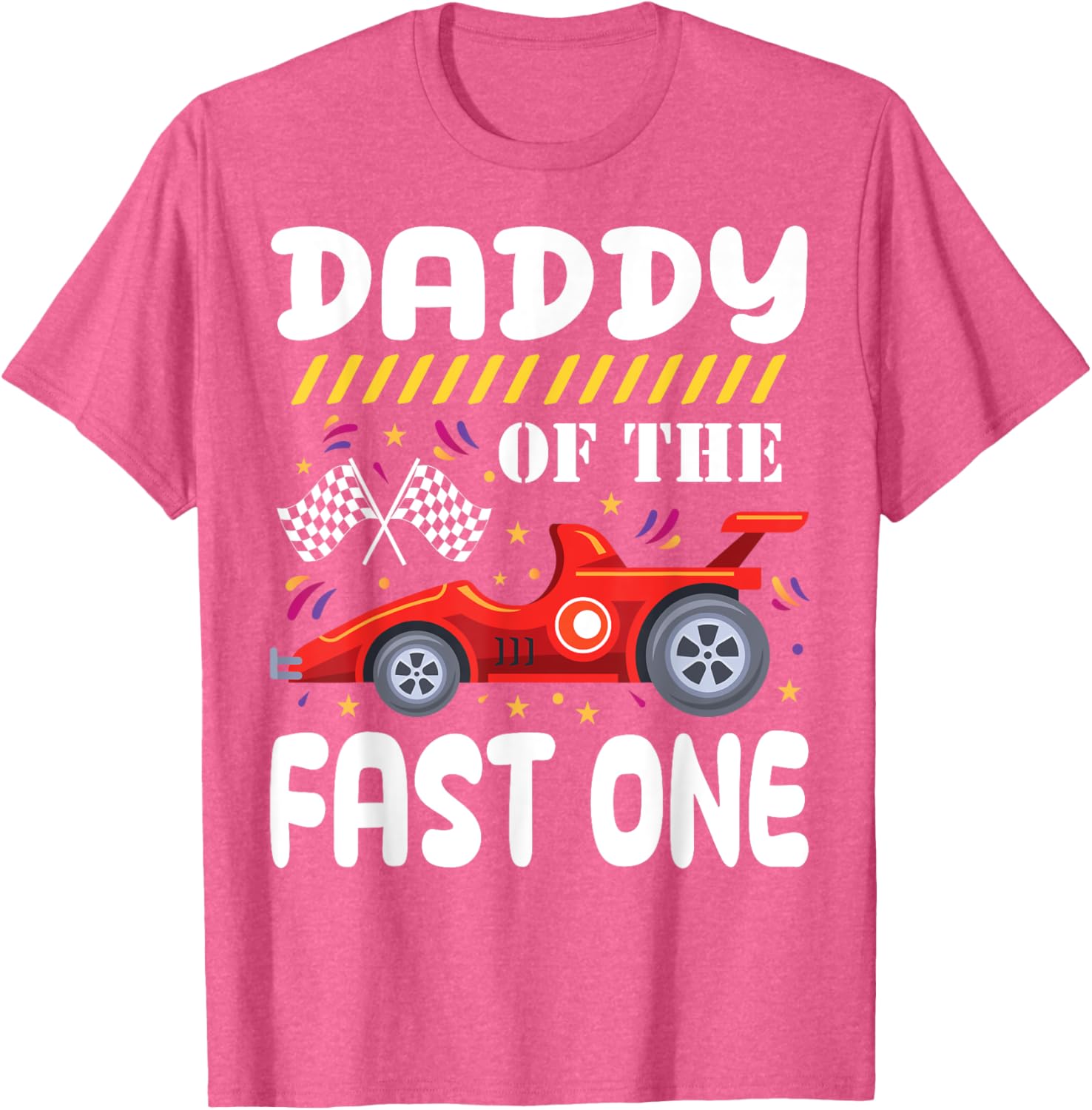 Daddy of the Fast One 1st Birthday Race Car Family Matching T-Shirt - 10