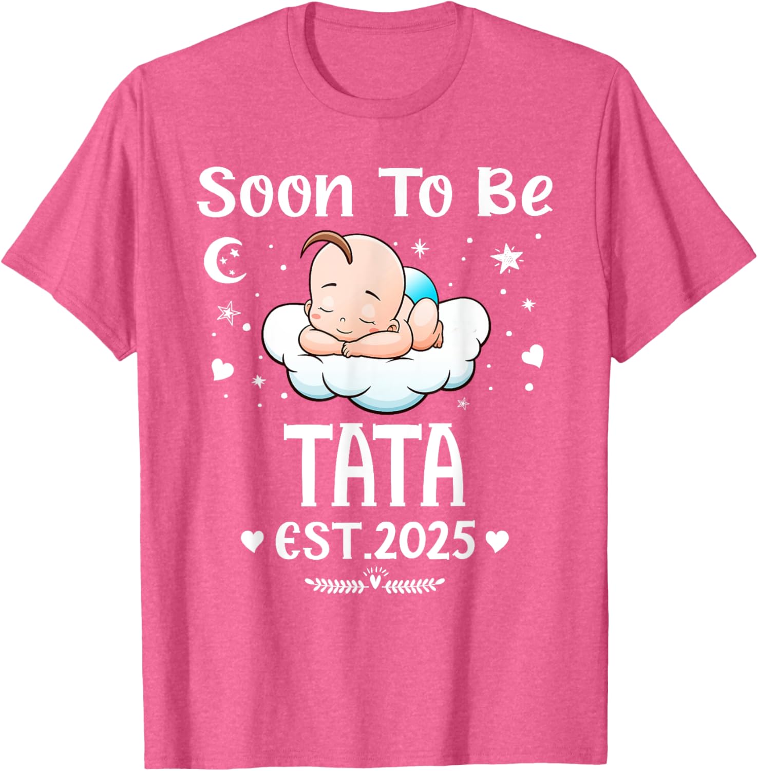 Cute Hearts Father's Day T-Shirt for 2025 by Soon To Be Tata - 16