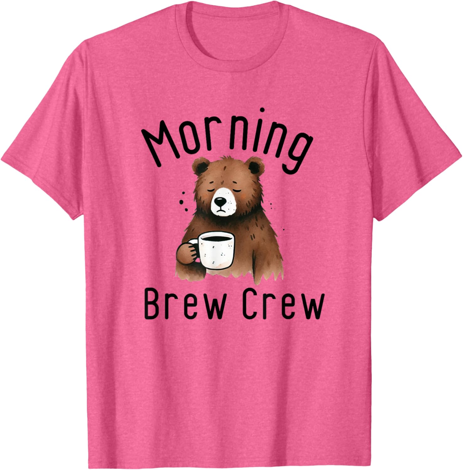 Funny Coffee Lovers Cute Bear T-Shirt for Morning Brew Enthusiasts - 4