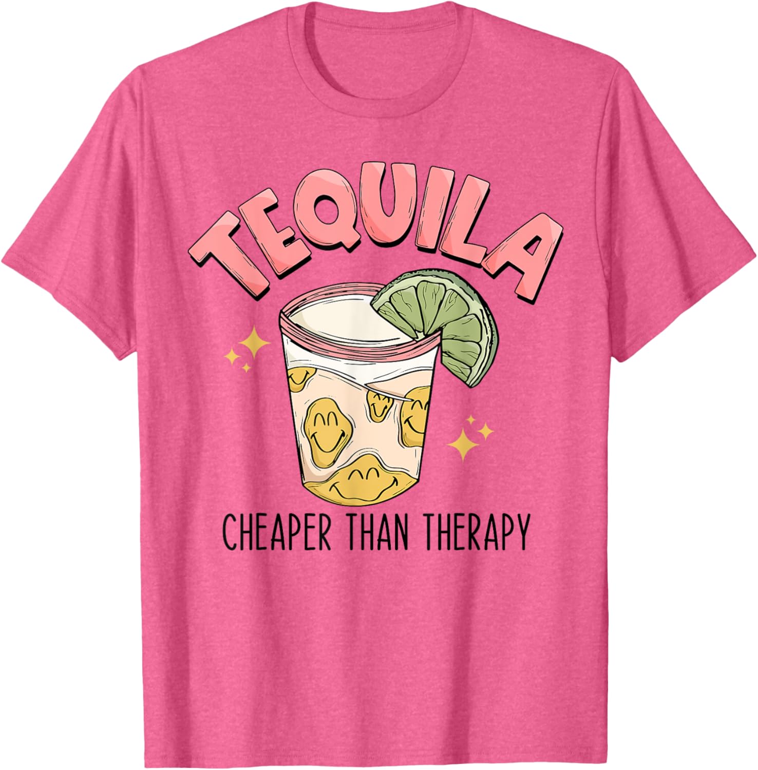Funny Tequila Therapy T-Shirt for Fun Mexican Style Drinking Lovers - 14