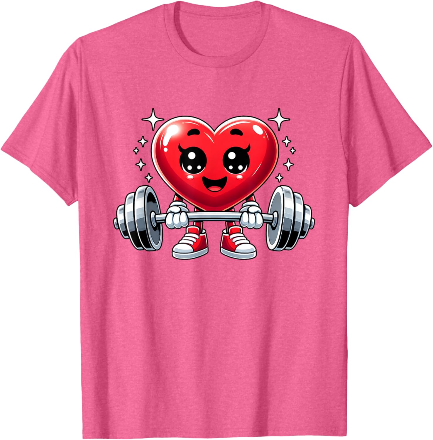Funny Valentine's Day Heart Workout Fitness T-Shirt for Gym Lovers - 29